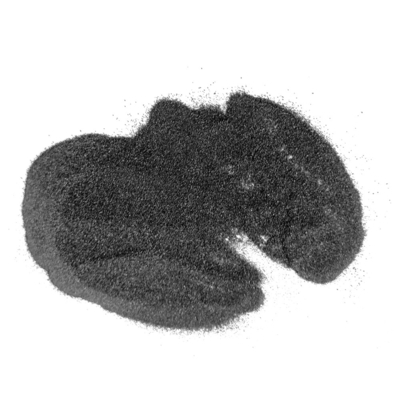 Schwarzes DTF-Pulver 80um - 200um TPU Polyurethan Warmschmelz-Klebstoffpulver für tieffarbige Kleidung